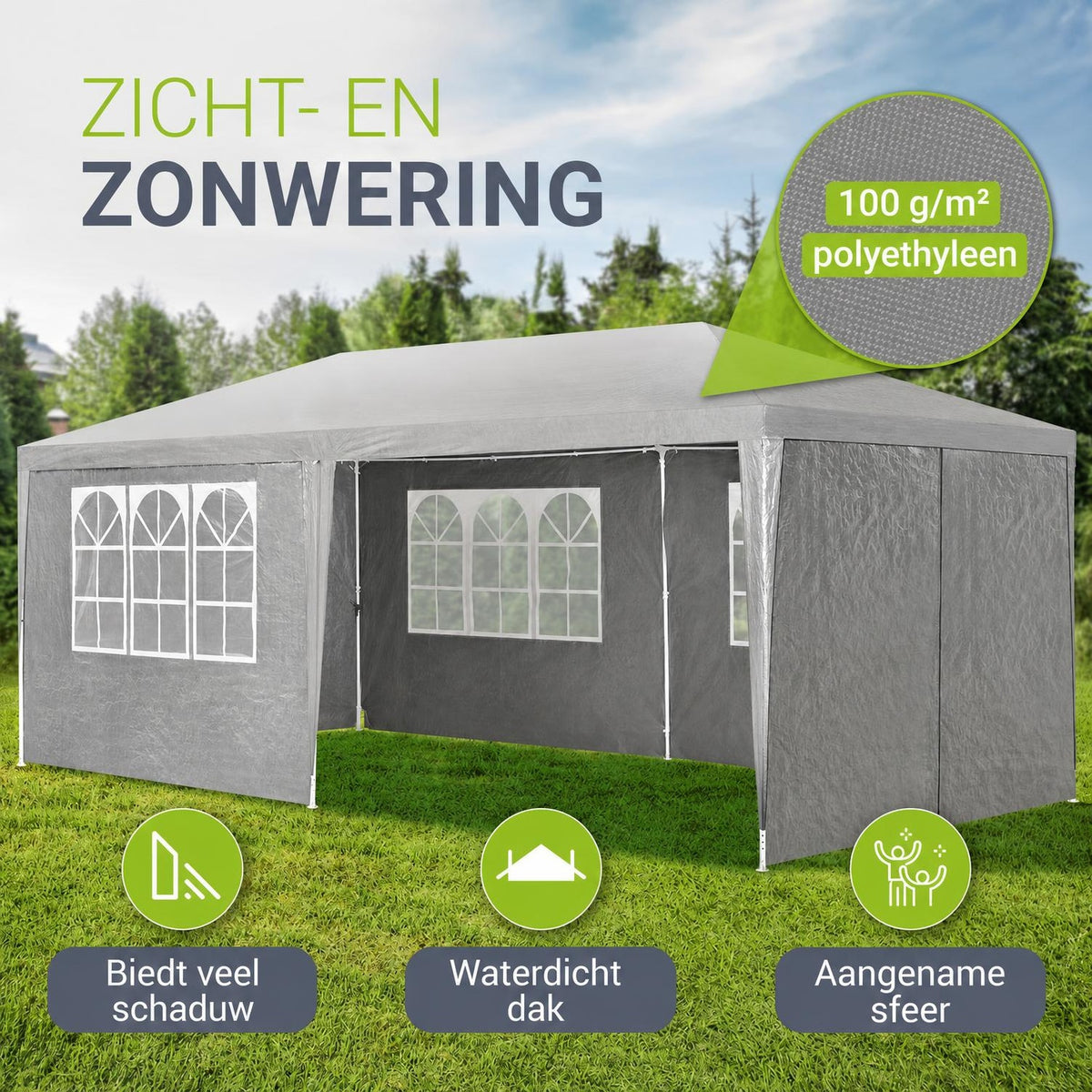 Partytent 3 x 6 m