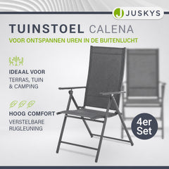 Tuinstoel Calena – inklapbaar, 7 standen, set van 2