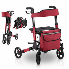 Rollator Vital van aluminium – inklapbaar, met zitje, tot 130 kg