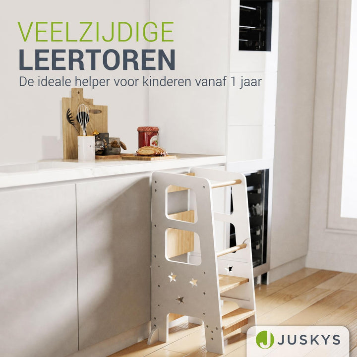 Leertoren Henny – hout, 3-voudig in hoogte verstelbaar