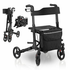 Rollator Vital van aluminium – inklapbaar, met zitje, tot 130 kg