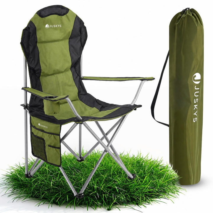 Campingstoel Lido – opvouwbaar, met bekerhouder en draagtas