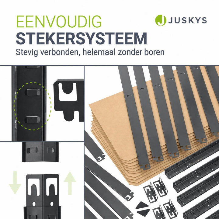 Metalen stellingkast Basic 180x90x40 cm – set van 2 tot 8
