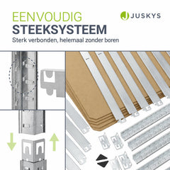 Metalen stellingkast Basic 180x90x40 cm – set van 2 tot 8