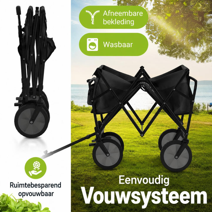 Bolderkar opvouwbaar – belastbaar tot 100 kg, in 4 kleuren