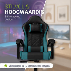 Gamestoel HyperSeat – kunstleer, verstelbare rugleuning, 120 kg