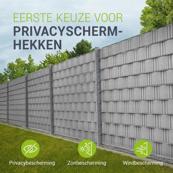 Privacystroken van pvc