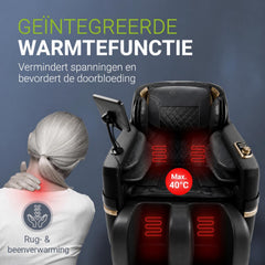 Massagestoel Naxos – 5 programma's, warmte en bluetooth