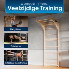 Houten klimrek voor volwassenen