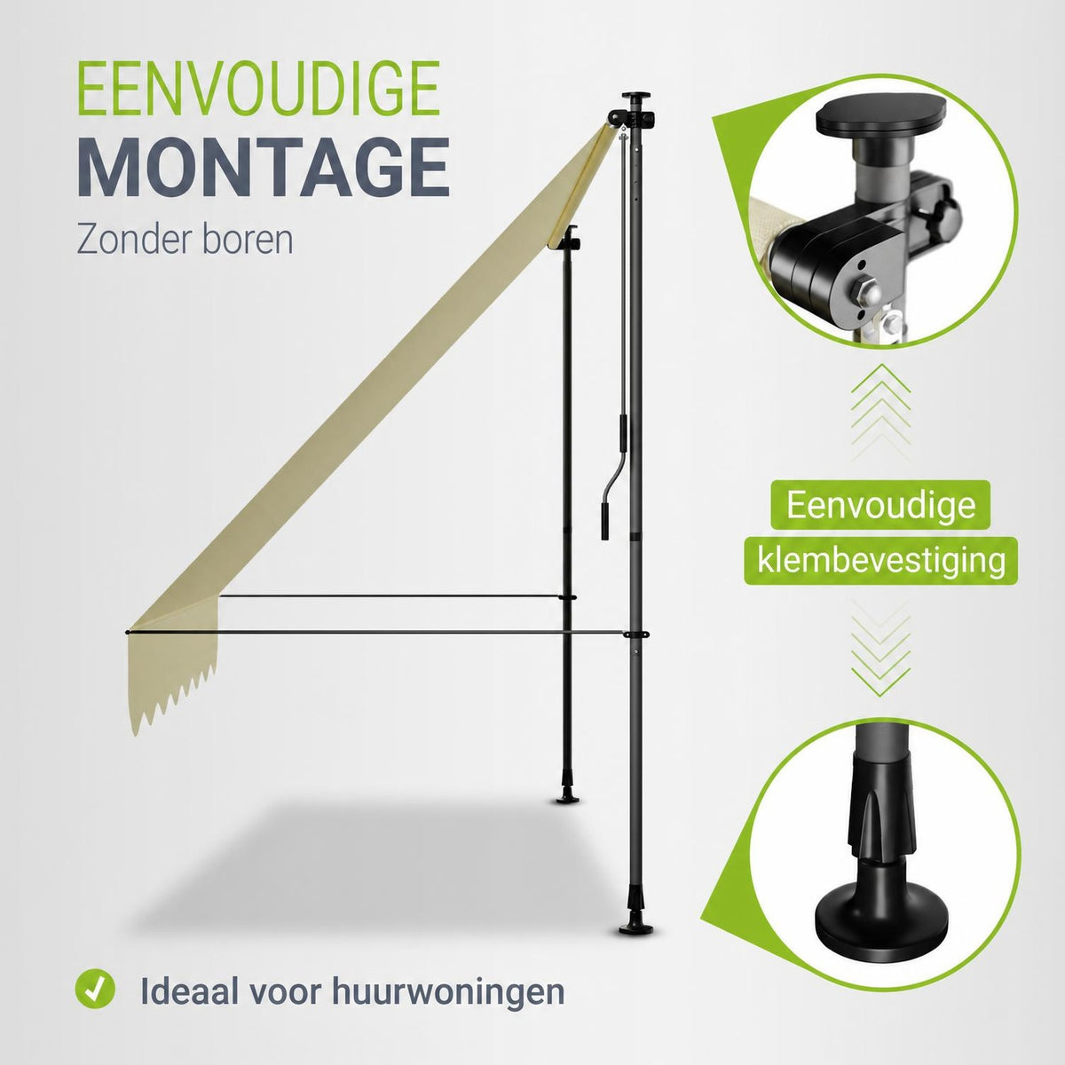 Klem luifel Kapstadt met handslinger