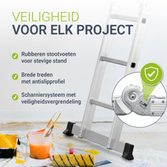 Aluminium multifunctionele ladder – 3,6 m, vrijstaand of leunend