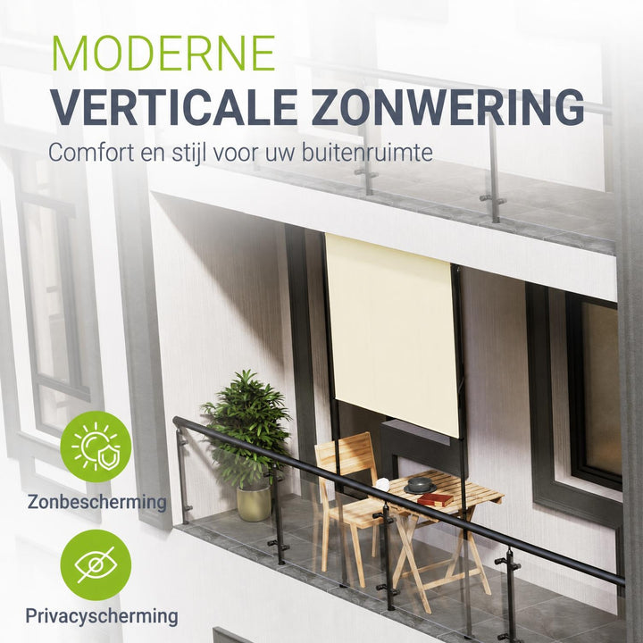 Verticaal zonnescherm Barbados – 1 tot 2 m breed, zonder boren