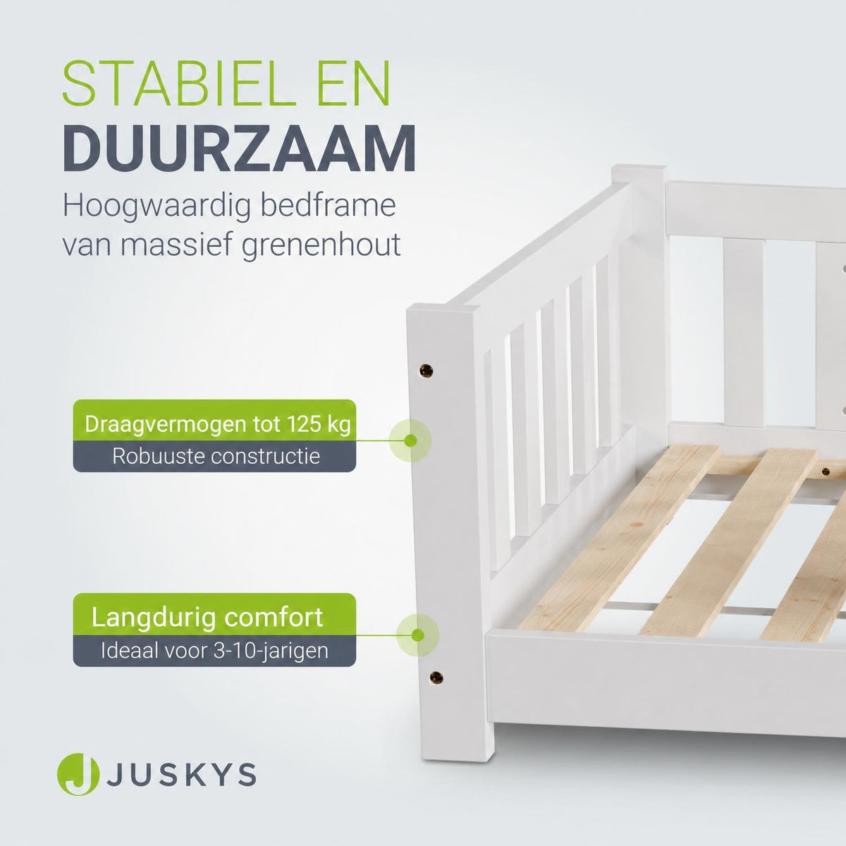 Kinderbed Naya 80x160 cm – vloerbed met uitvalbeveiliging