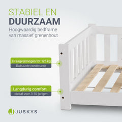 Kinderbed Naya 80x160 cm – vloerbed met uitvalbeveiliging