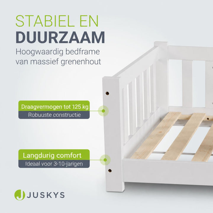 Kinderbed Naya 80x160 cm – vloerbed met uitvalbeveiliging
