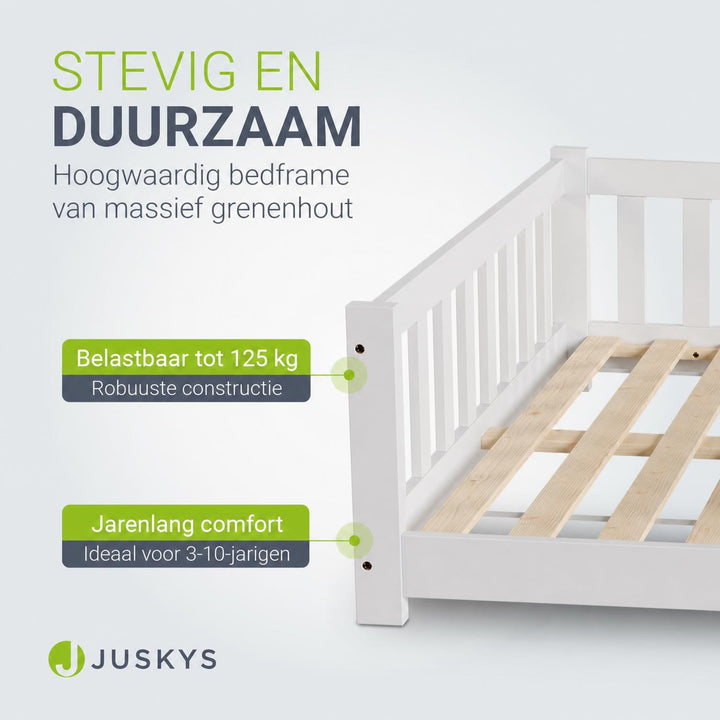 Kinderbed Naya 80x160 cm – vloerbed met uitvalbeveiliging