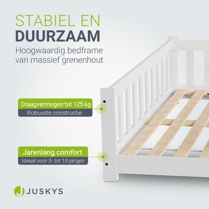 Kinderbed Naya 80x160 cm – vloerbed met uitvalbeveiliging