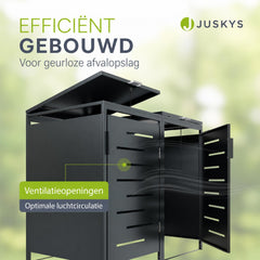 Containerombouw Arel – voor 2, 3 of 4 containers, afsluitbaar