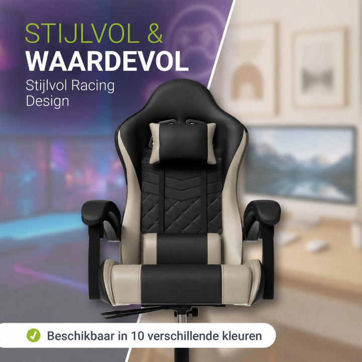 Gamestoel HyperSeat – kunstleer, verstelbare rugleuning, 120 kg