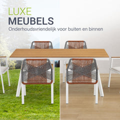 Tuinset Costa Rica – 6 personen, eettafel met 6 stoelen