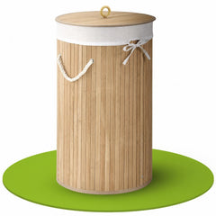 Bamboe wasmand Curly-Round
