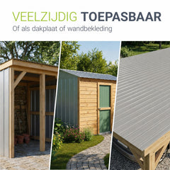 Stalen damwandplaten voor het dak