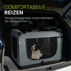 Hondenbench Lassie opvouwbaar – stof, maat S met draaggreep