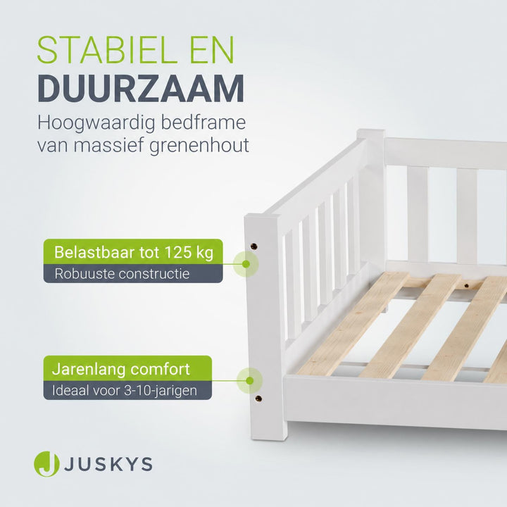 Kinderbed Naya 80x160 cm – vloerbed met uitvalbeveiliging
