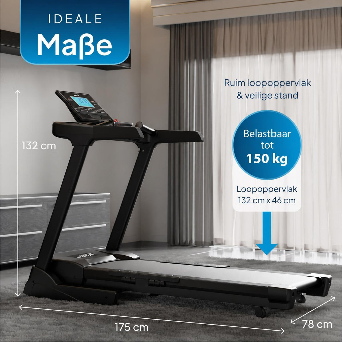 Loopband Speedrunner 6000 – inklapbaar, tot 20 km/u, 20 programma's