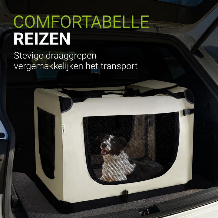 Hondenbench Lassie opvouwbaar – stof, maat S met draaggreep