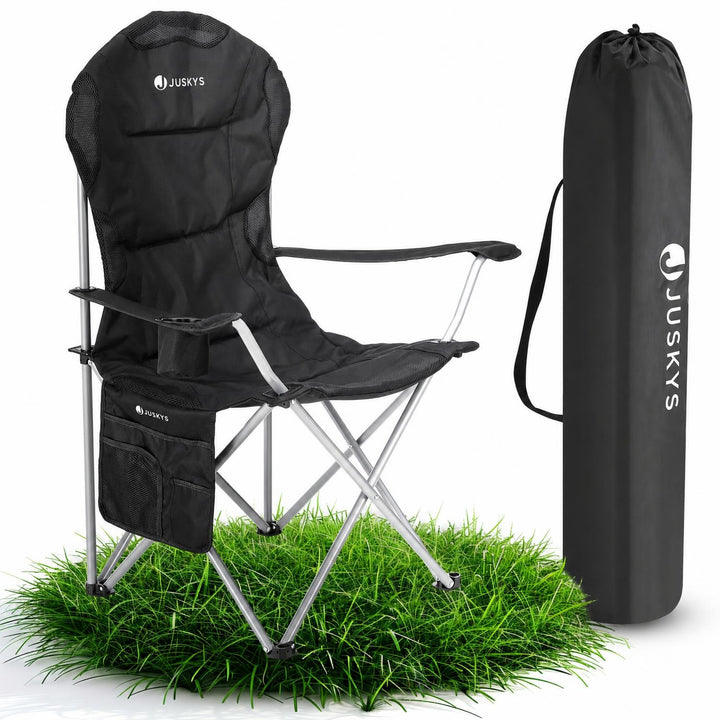 Campingstoel Lido – opvouwbaar, met bekerhouder en draagtas