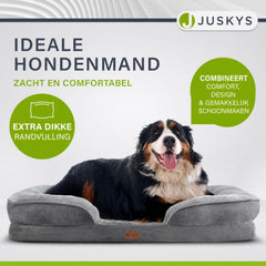 Hondenmand Sheena M 72x60 cm – met zijkussens, tot 22 kg