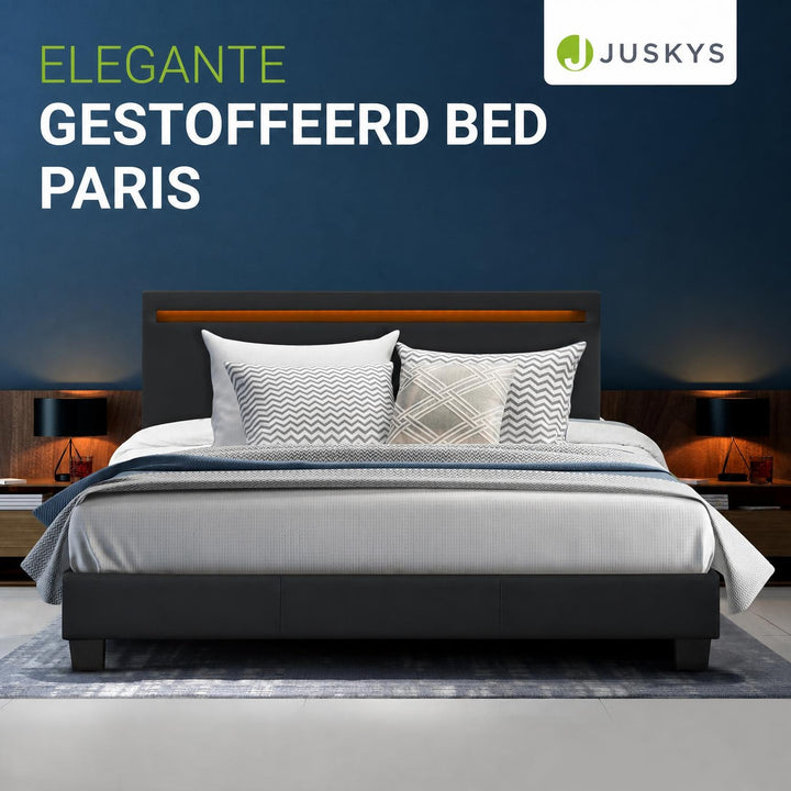 Gestoffeerd bed Paris