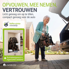 Rollator Vital van aluminium – inklapbaar, met zitje, tot 130 kg