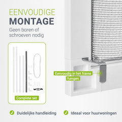 Raamhor met aluminium frame