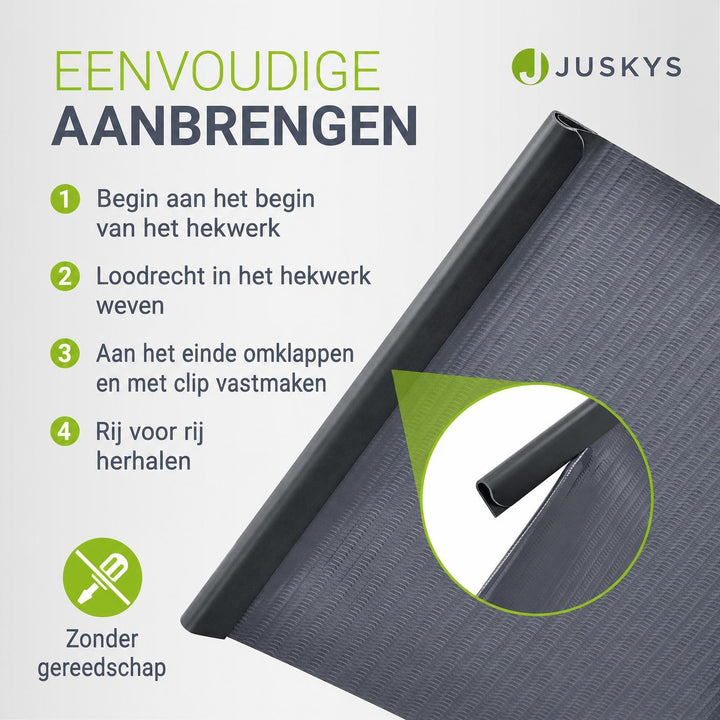 Privacystroken van pvc