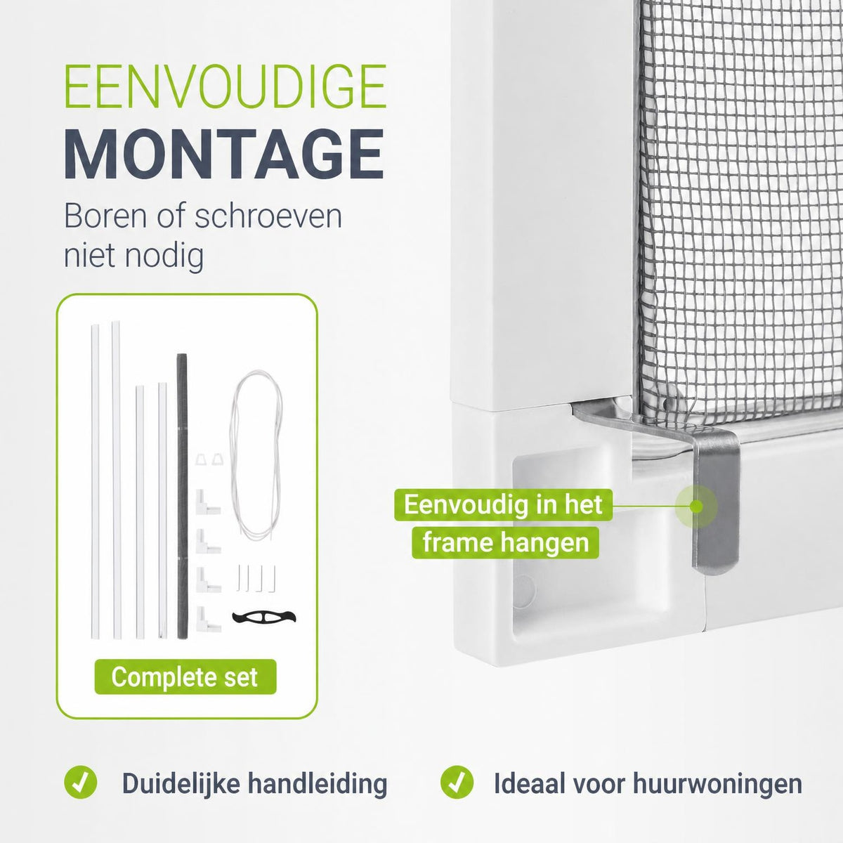 Raamhor met aluminium frame