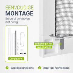 Raamhor met aluminium frame