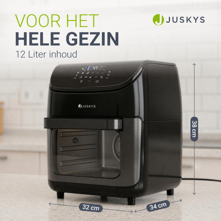 Airfryer 12 liter – 10 programma's, touchbediening, 25-200 °C
