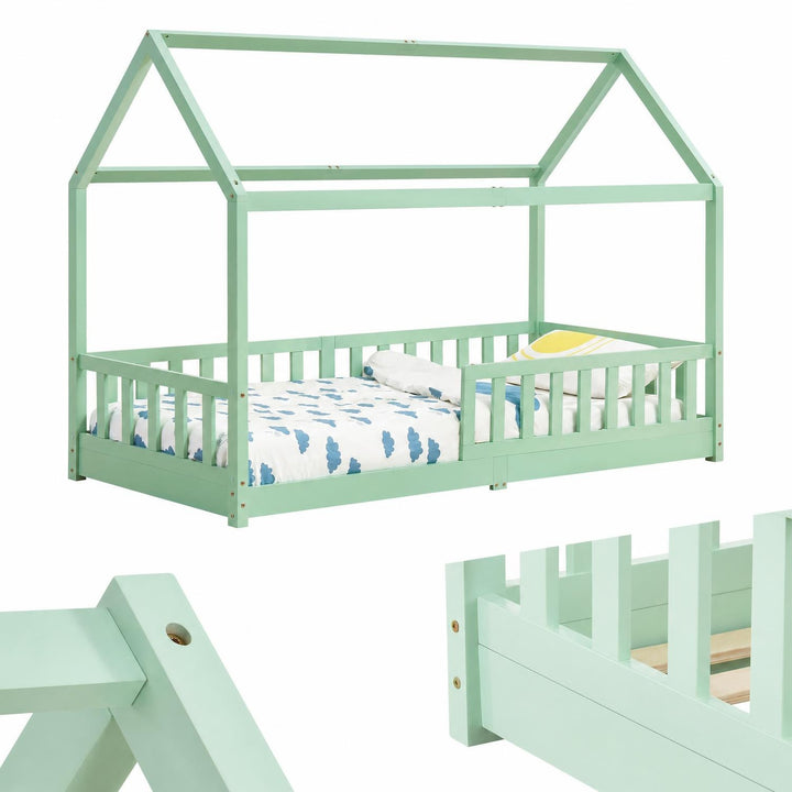 Kinderbed Marli 90x200 cm – huisbed met uitvalbeveiliging