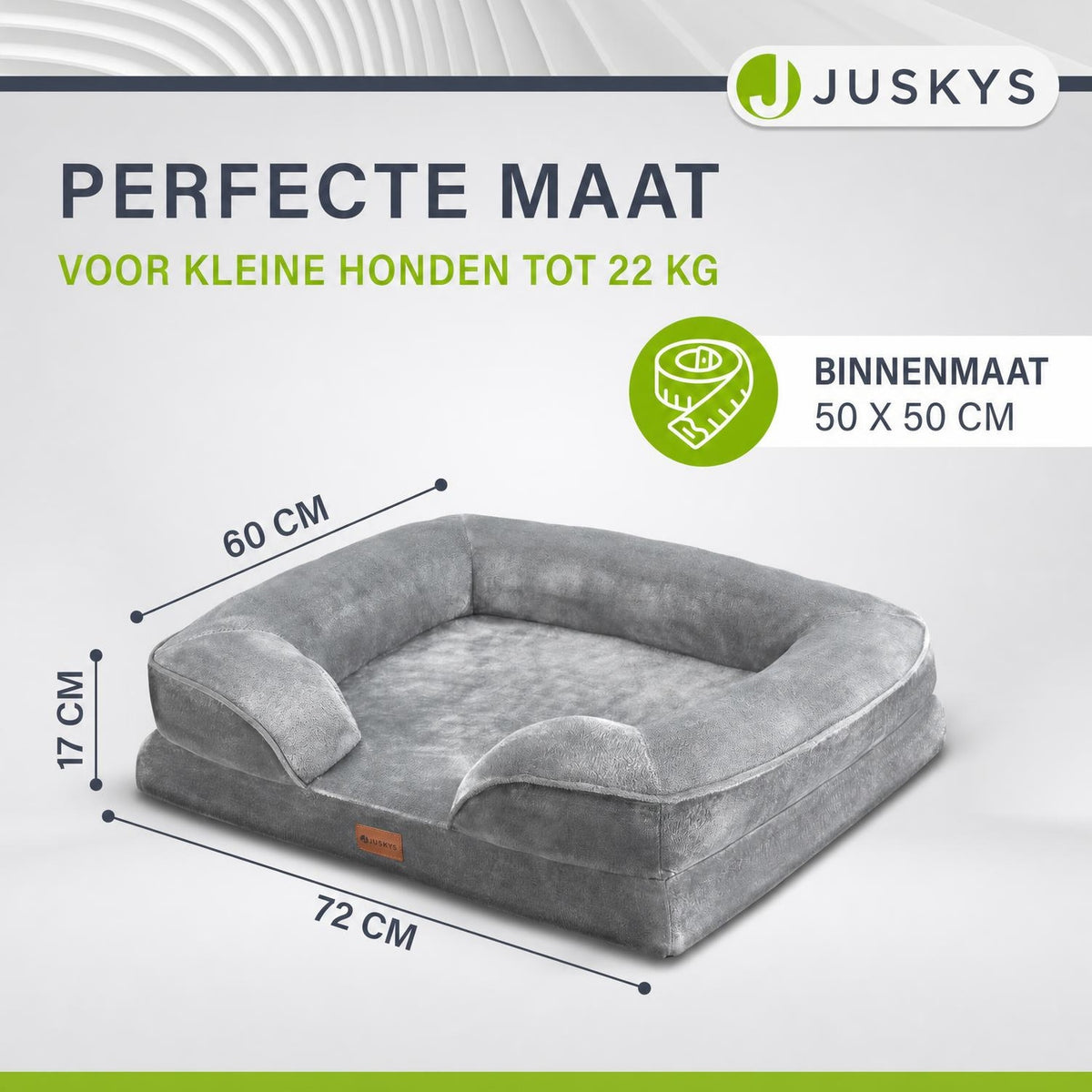 Hondenmand Sheena M 72x60 cm – met zijkussens, tot 22 kg