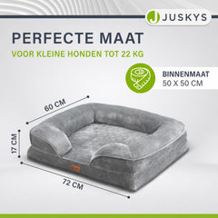 Hondenmand Sheena M 72x60 cm – met zijkussens, tot 22 kg