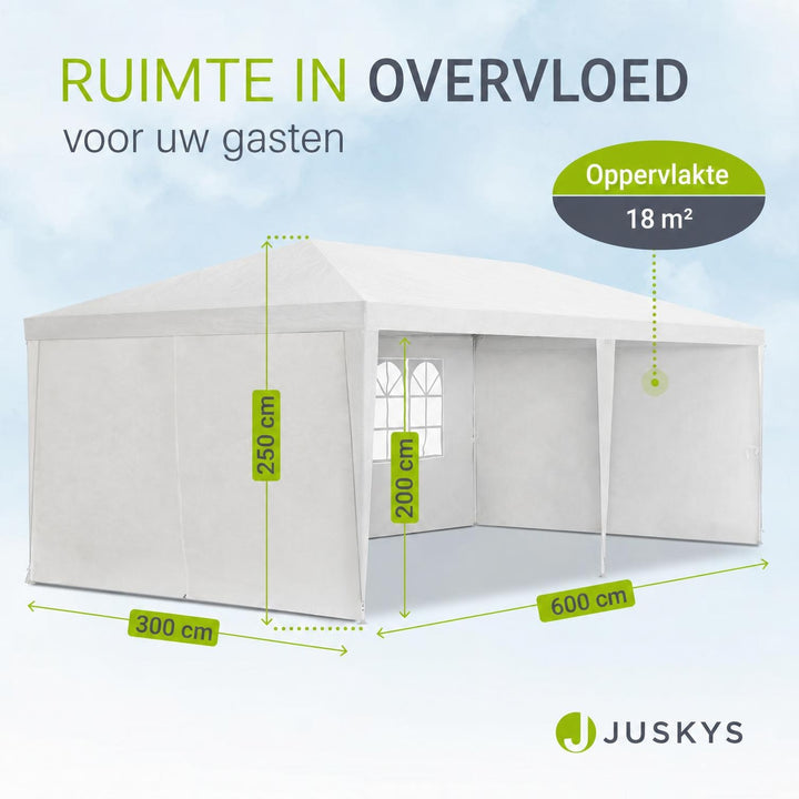 Partytent 3 x 6 m