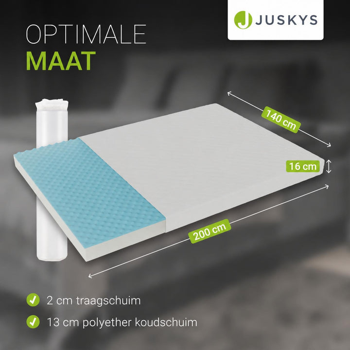 Koudschuim matras hardheidsgraad 3 – puntelastisch en luchtig