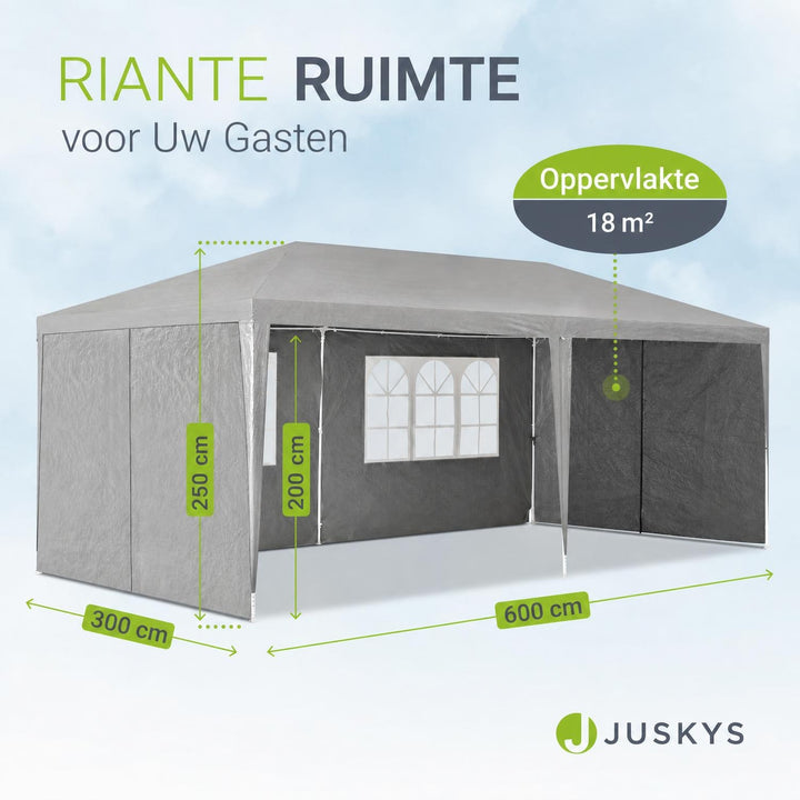Partytent 3 x 6 m