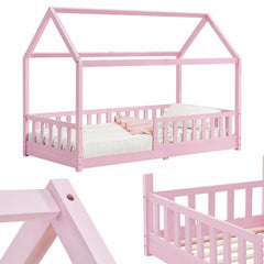 Kinderbed Marli 90x200 cm – huisbed met uitvalbeveiliging