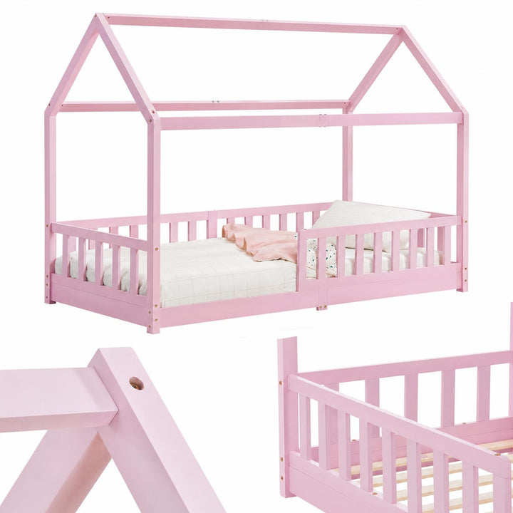 Kinderbed Marli 90x200 cm – huisbed met uitvalbeveiliging