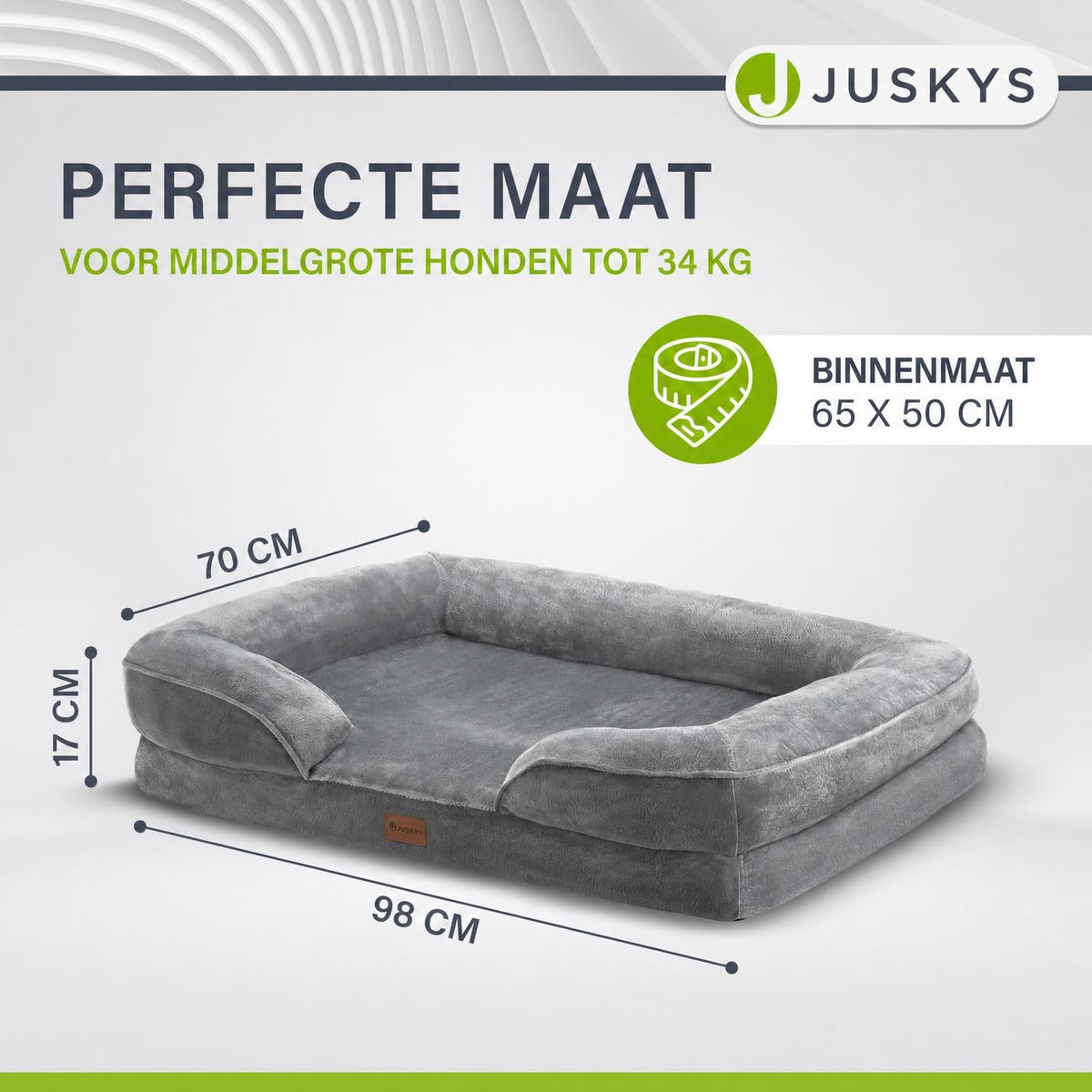 Hondenmand Sheena M 72x60 cm – met zijkussens, tot 22 kg