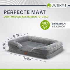 Hondenmand Sheena M 72x60 cm – met zijkussens, tot 22 kg