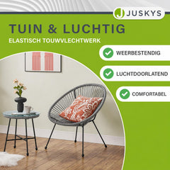 Balkonset Ostana – 3-delig, tafel en 2 loungestoelen